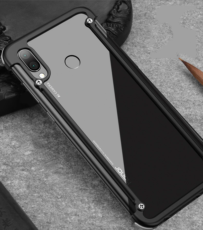 Oatsbasf Алюминиевый металлический бампер чехол для huawei Honor Play модная Роскошная подушка безопасности Защита от падения Чехол Honor Play бампер