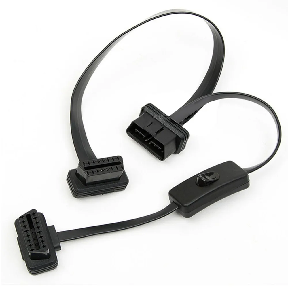 BEESCLOVER 16 Pin папа двойной женский OBD2 1 в 2 сплиттер удлинитель адаптер с