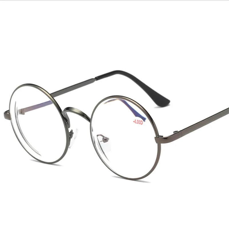 ZXTREE круглые металлические готовые очки для близорукости женщин и мужчин