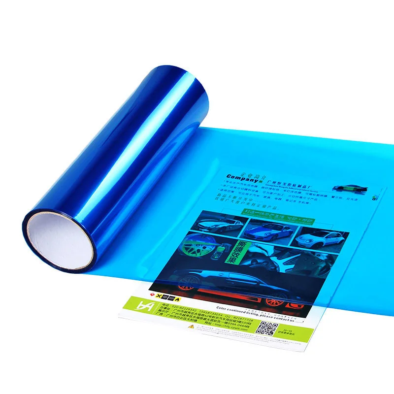 30 см ширина автомобиля фары пленка меняющая цвет мотоцикла свет клейкая для