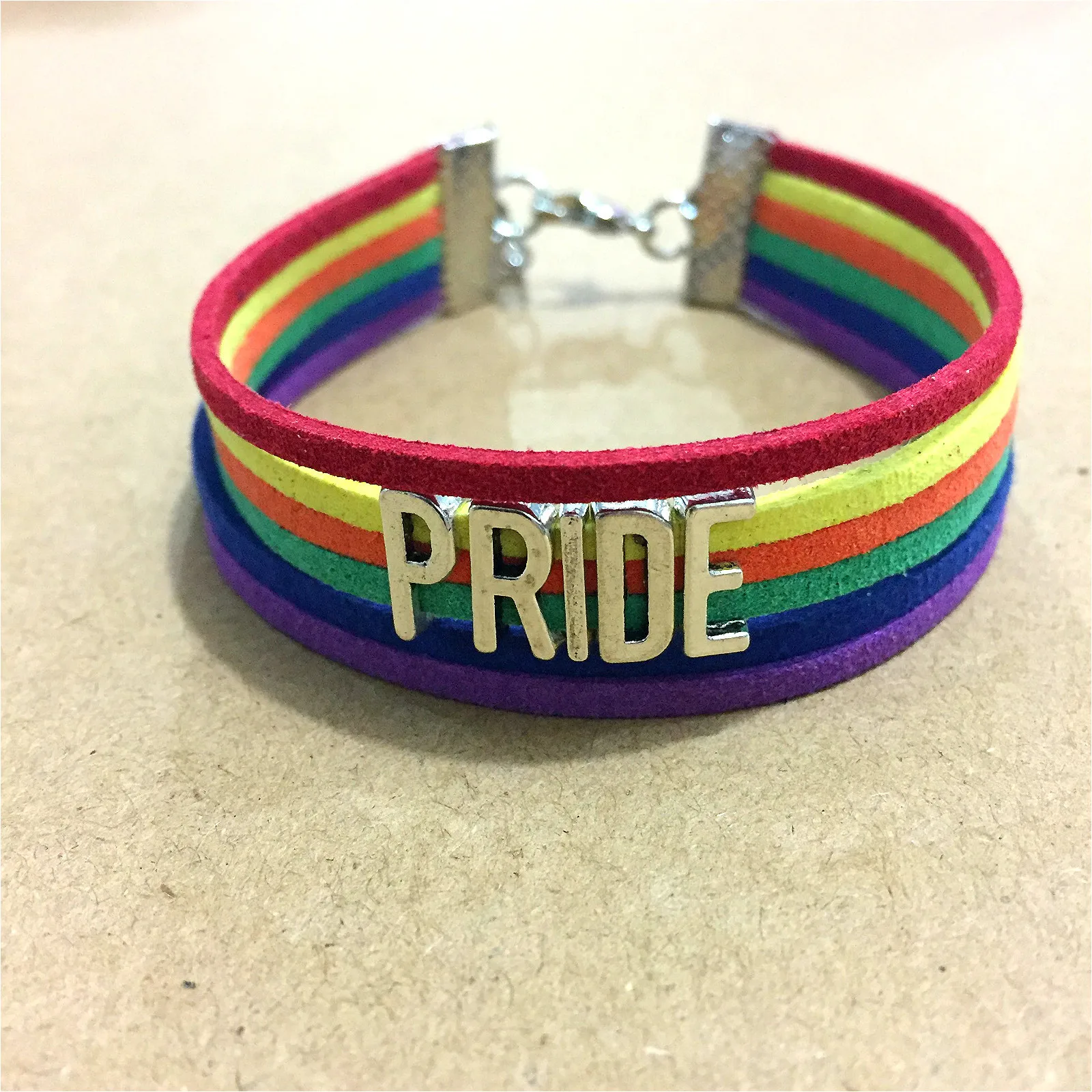 Женский браслет ручной работы Радужный Браслет с сердечками хит продаж