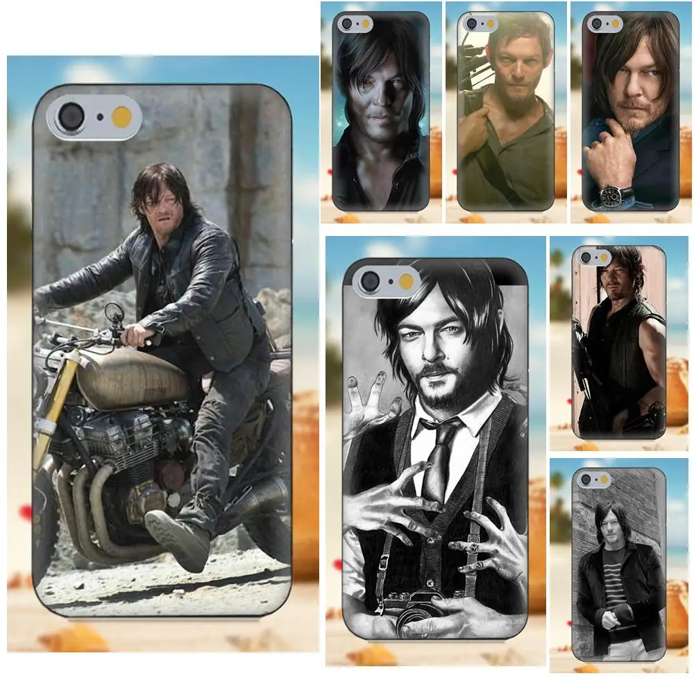 Мягкий ТПУ мобильный чехол для телефона Norman reedus с изображениями из сериала