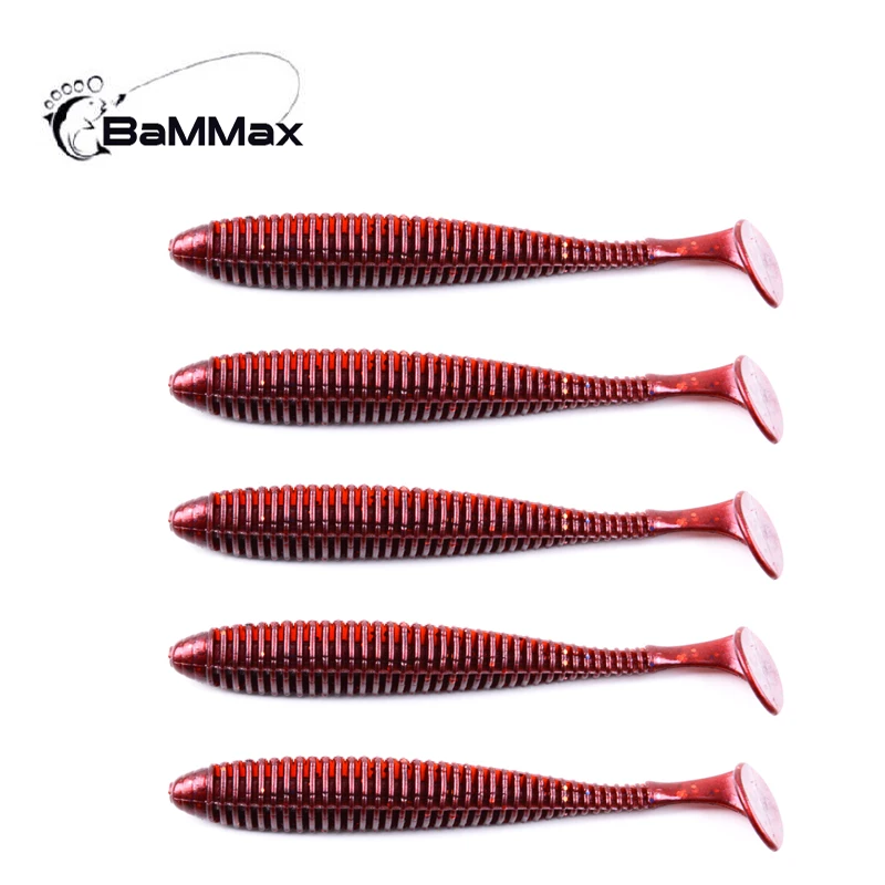 

Bammax Рыболовная Приманка 10 шт. 2,8 г 8,8 см Worm Swimbait Jig Head силиконовые приманки рыболовные воблеры искусственные рыболовные снасти T хвост