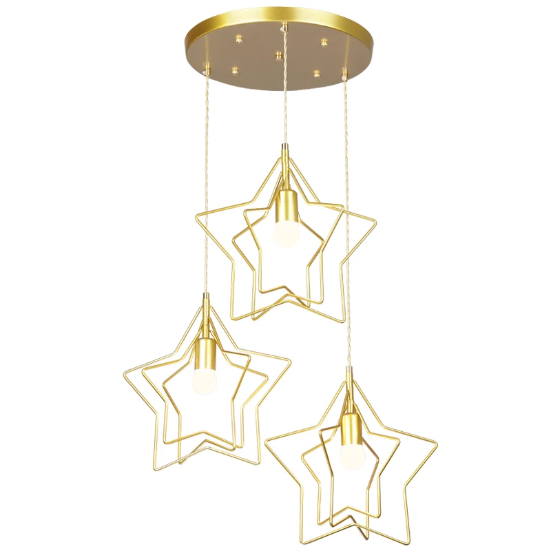 Современный минималистский ресторанное освещение креативная пятиконечная