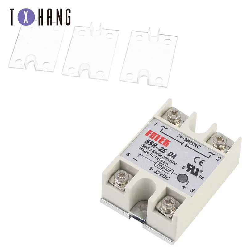 Промышленное твердотельное реле SSR 100A с защитным флагом SSR-100DA SSR-75DA SSR-60DA 10DA 25DA 40DA DC