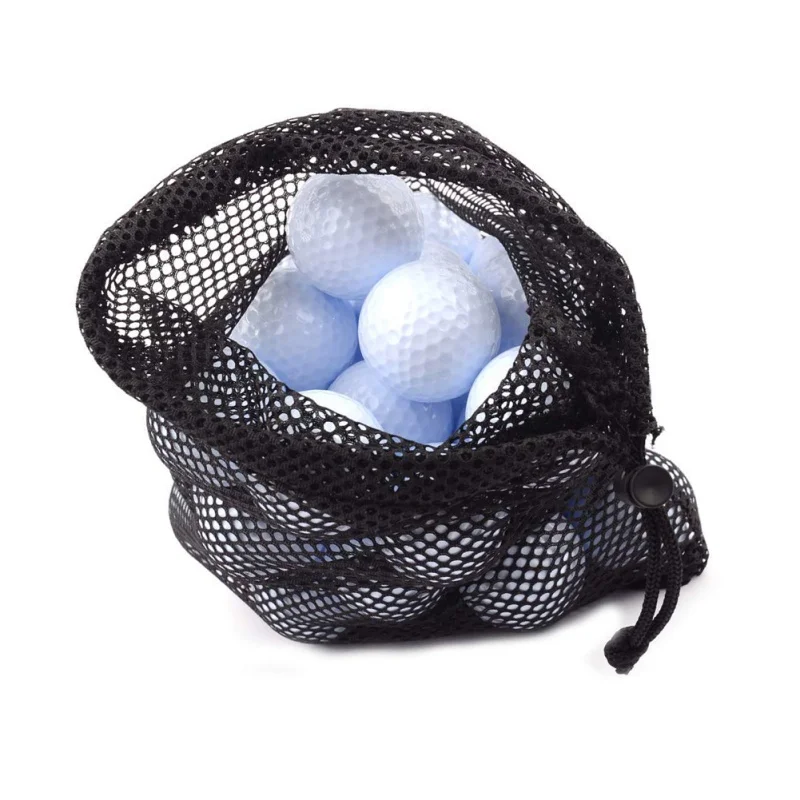 

Outdoor Sports Nylon Mesh Nets Bag Pouch Golf Tennis Hold up to 45 Balls Holder golf Balls Storage Closure Training Aid new