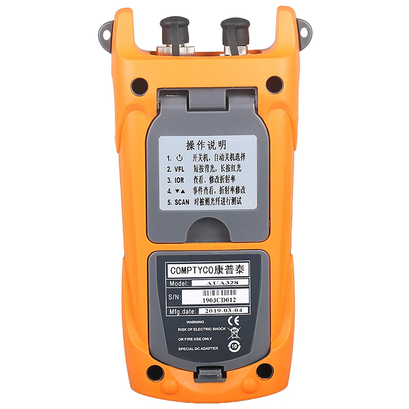 COMPTYCO AUA328 портативный OTDR 60 км оптоволоконный дальномер волоконно-оптический кабель датчик обнаружения препятствий 1550nm тестер точки останова волокна