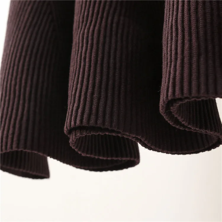 Осенняя трикотажная юбка с высокой талией Женская плиссированная мини милая