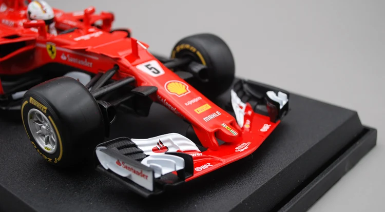 1:18 Ferari F1 SF70 H Феттель № 5 моделирование гоночный автомобиль модель украшения