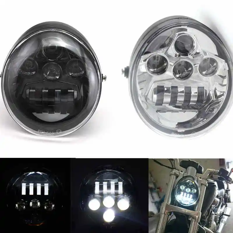 Точка E9 мотоциклетные Алюминий черный фара для Harley V удилище VRSCA VRSC/V-ROD
