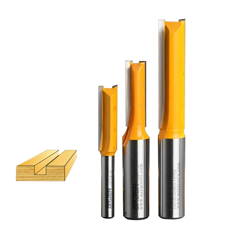 Двойной Флейта прямой фрезы 1/4*1/4 1/4 &quotхвостовик Арден A0102014|straight router bit|router bitdouble