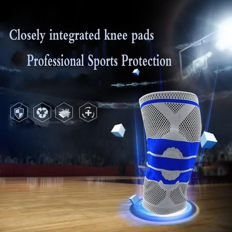 Силиконовый Эластичный кронштейн Skybulls для поддержки колена дышащий защитный