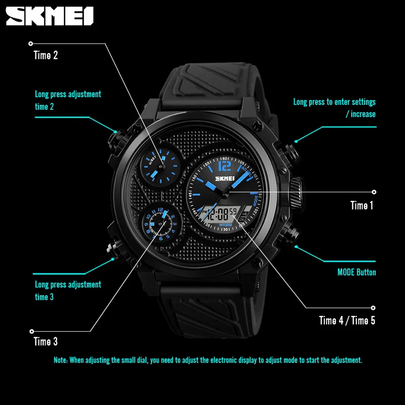 

SKMEI New Outdoor Chronograph Quartz Sports Mens Watches Luxury Brand Casual Waterproof Military Men Wristwatches Montre Homme