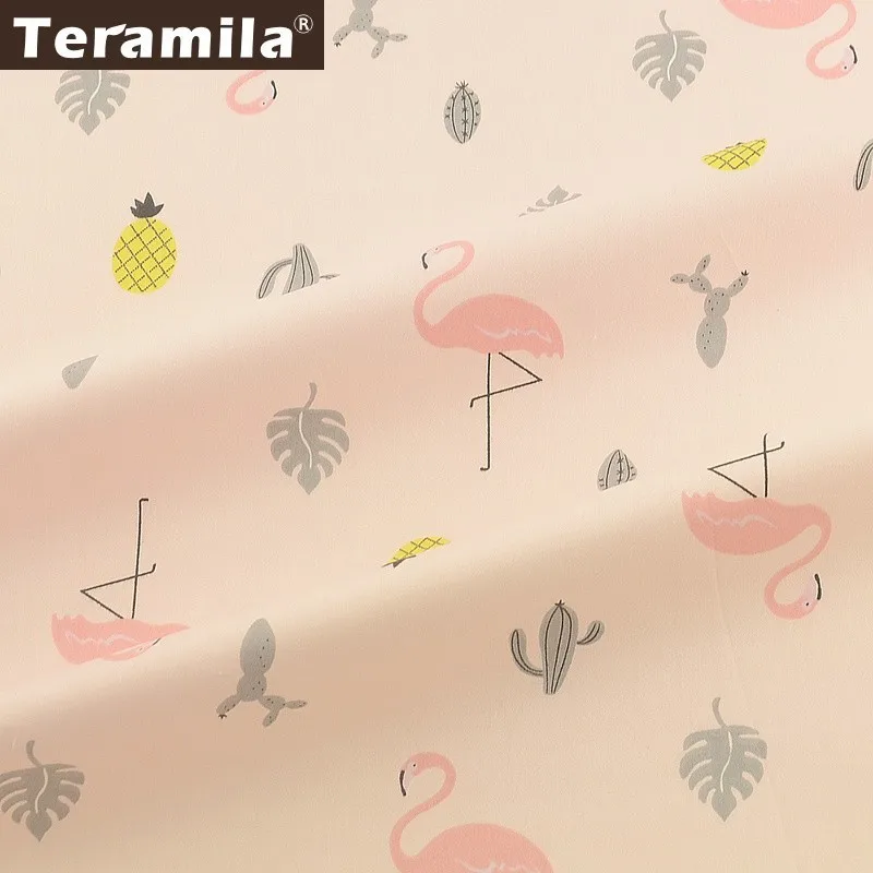 Teramila 100% Cotton Fabric Animal Tissu Tecido Tela Bedding DIY Patchwork Pillow Quilting Baby Cloth Sewing Home Textile Craft | Дом и сад