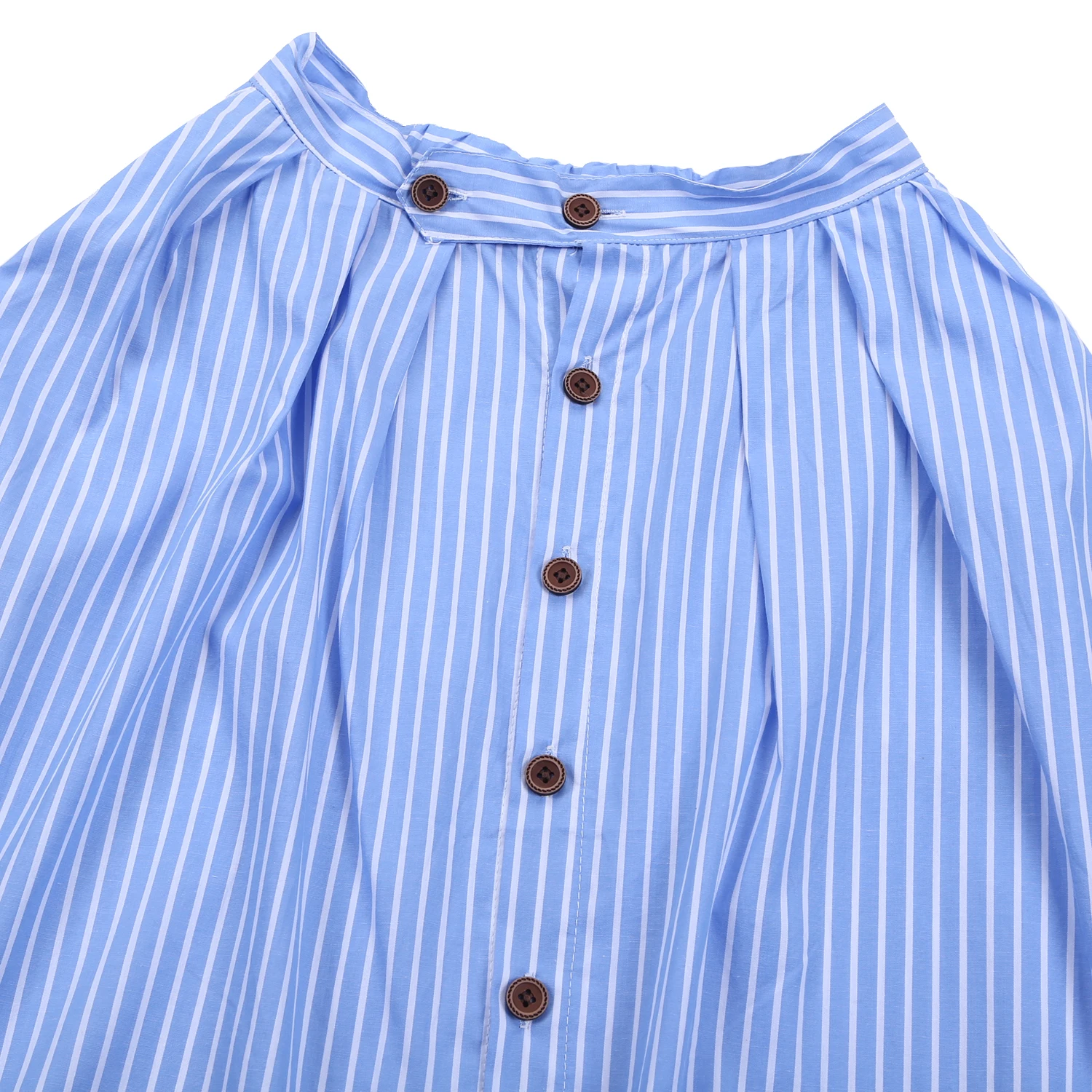 Женская однобортная юбка расклешенная в полоску с высокой талией повседневная