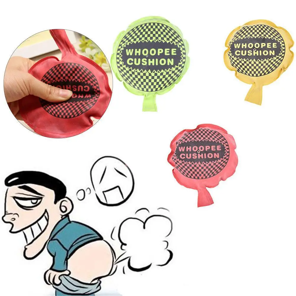 1pcs Whoopee Cushion Fart Whoopie Balloon Halloween props fart bag sponge fart pad Party Toy