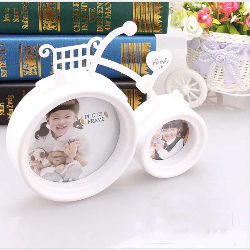 Креативная белая детская фоторамка для велосипеда 2 шт. детей домашний декор