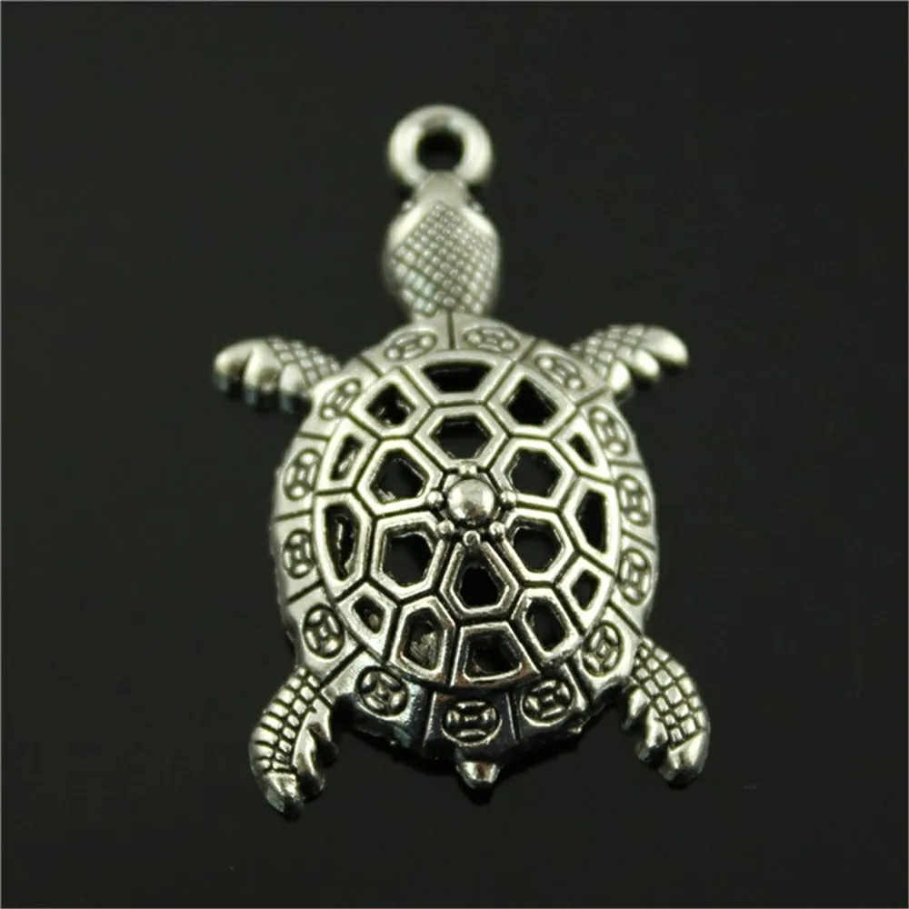 WYSIWYG 4 шт. 38x25 мм Подвески SeaTurtle винтажные DIY аксессуары для изготовления ювелирных изделий Шарм черепаха Шарм морская черепаха