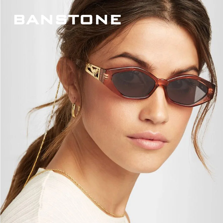 BANSTONE маленькие прямоугольные солнцезащитные очки HD для женщин 2019 брендовые