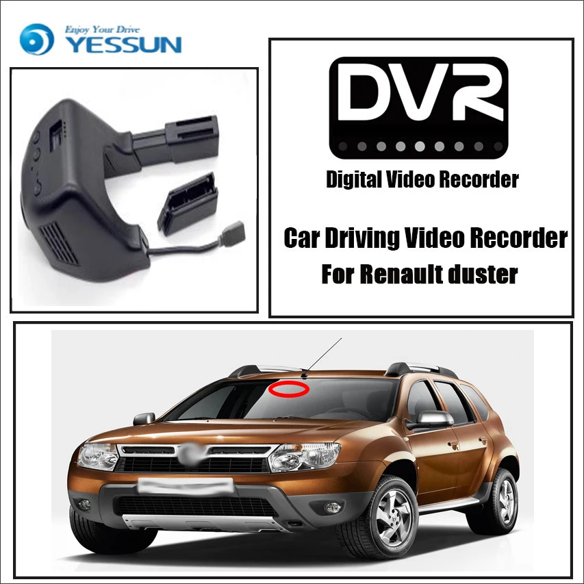 Мини видеорегистратор YESSUN для Renault duster Wi Fi ночное видение Novatek 96658|dash cam night vision|black