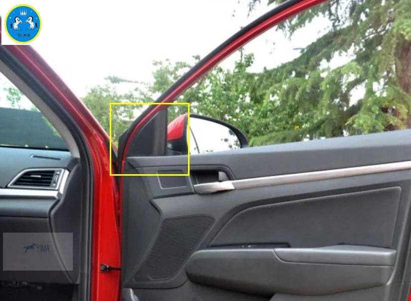 Внутренняя отделка Yimaautotrims! оконная опора декоративная накладка 2 шт. для Hyundai Elantra