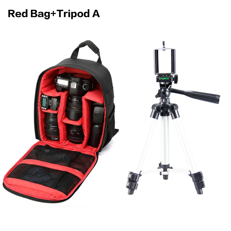Red Bag Tripod A Фото Камера сумка через плечо крест цифровой чехол Водонепроницаемый для sony Cyber Shot DSC RX1 RX10 II III IV RX100 II III IV V VA VI - Цвет: Red Bag Tripod A