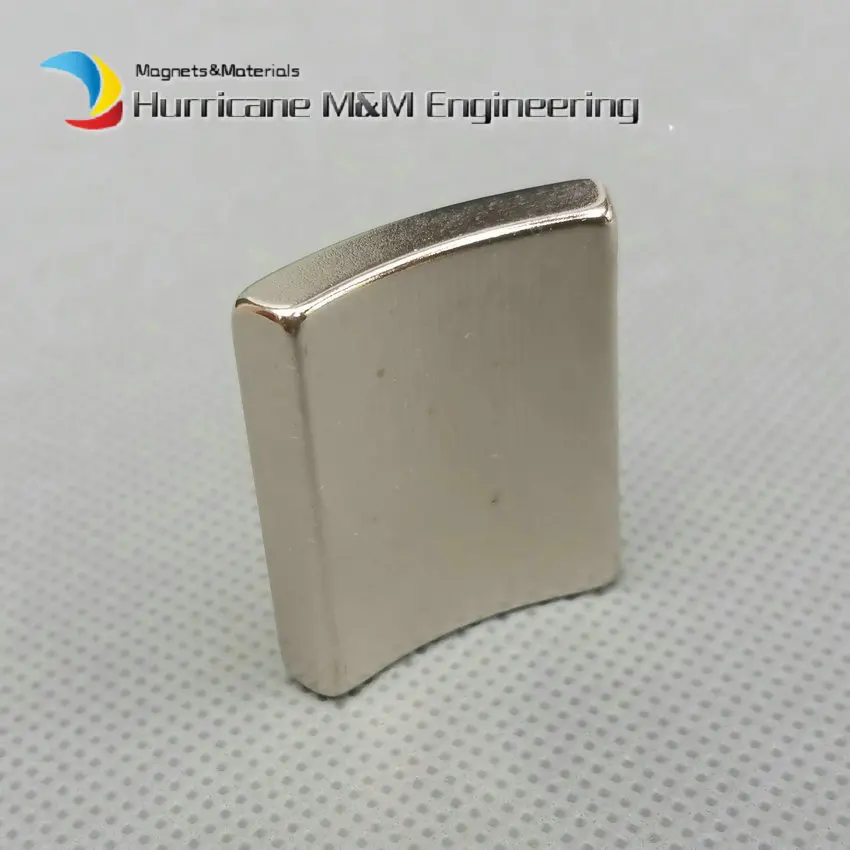 Дуговой Сегмент NdFeB OD65xID55x45degx28 мм 0 6 "N42 магнит двигателя для генератора ветряной