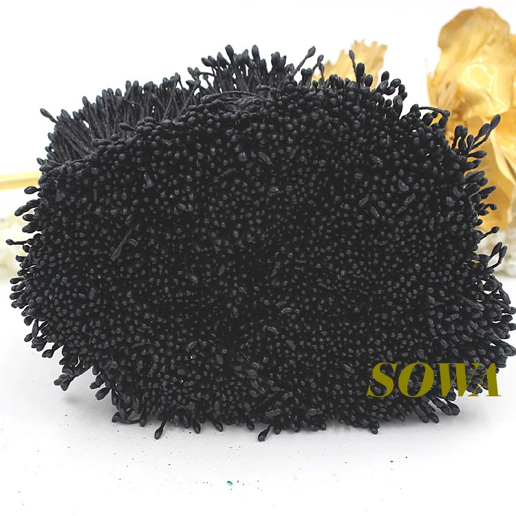 Бесплатная доставка 1 мм 900 шт./лот Двойные головки черный цвет цветок жемчужные