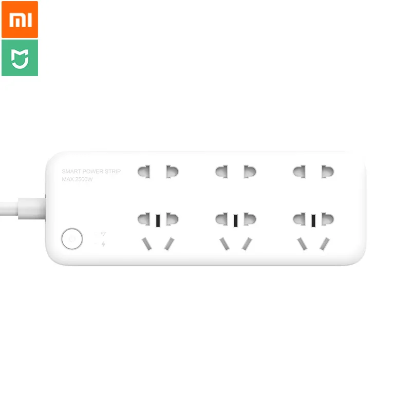 Новейшая оригинальная умная розетка Xiaomi Mijia с 6 портами Беспроводной Wi-Fi пульт