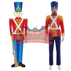 Игрушечный солдат Щелкунчик Рождественский костюм для детей, костюм для взрослых