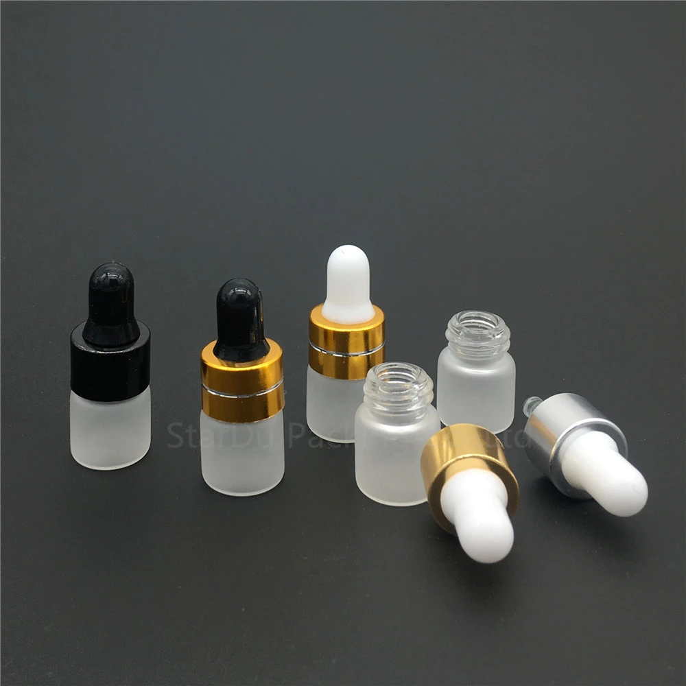 Бесплатная доставка пустой 1 мл матовое стекло капельница бутылка 1cc мини