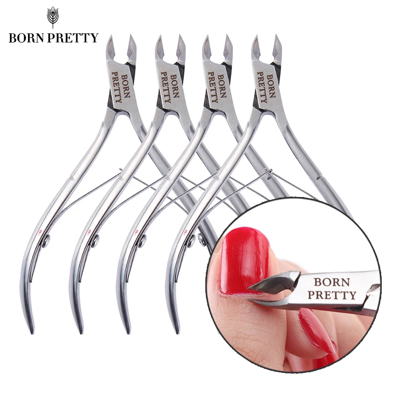 BORN PRETTY кутикулы кусачки клипер серебряные плоскогубцы ножницы для удаления