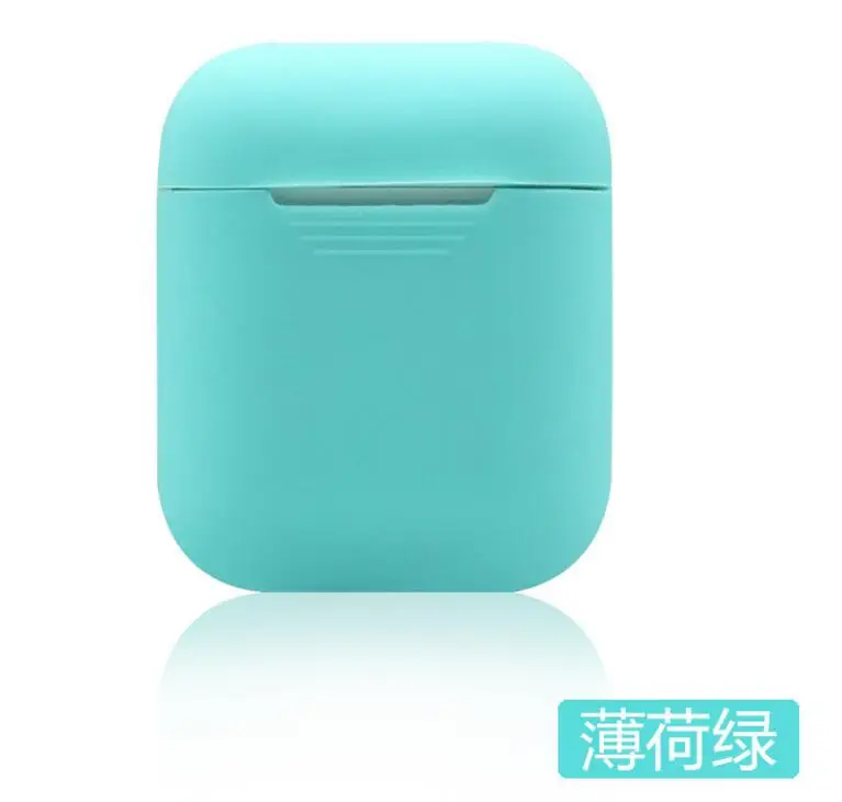 Mint 100 шт./лот, мягкий силиконовый чехол для Apple Airpods, защитный чехол Airpod, противоударный чехол - Цвет: Mint