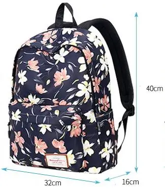 Joyloading/Школьный рюкзак с рисунком лилии и цветочным принтом для студентов Детский