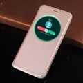 Чехол Smart View с круглым окошком, чехол для телефона с автоматическим переходом в спящий режим и пробуждением, противоударный флип-чехол для Asus Zenfone 3 ZE520KL / ZE552KL