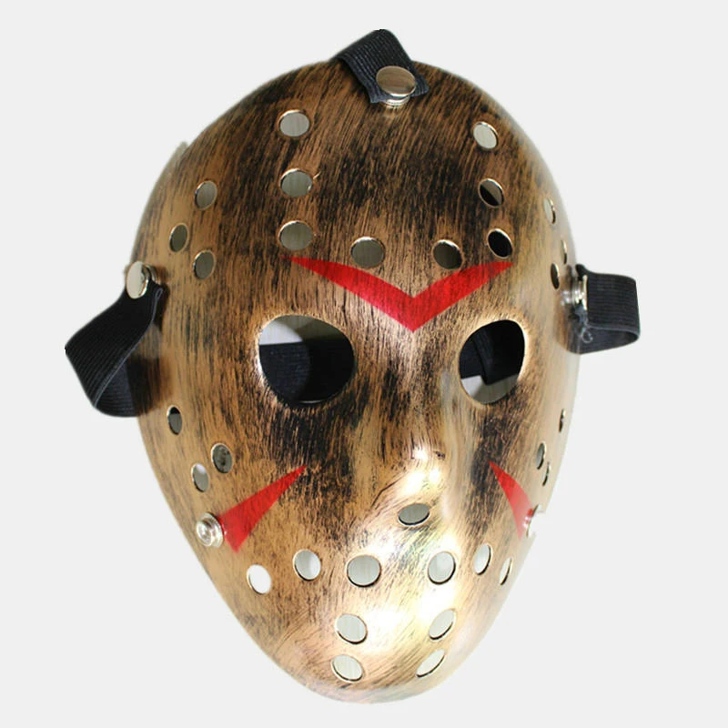 80g Type1 1 шт./лот, Черная пятница, № 13, Jason Voorhees Freddy, хоккейная, праздничная, Маскарадная маска на Хэллоуин(размер для взрослых), 100 грамм - Цвет: 80g Type1