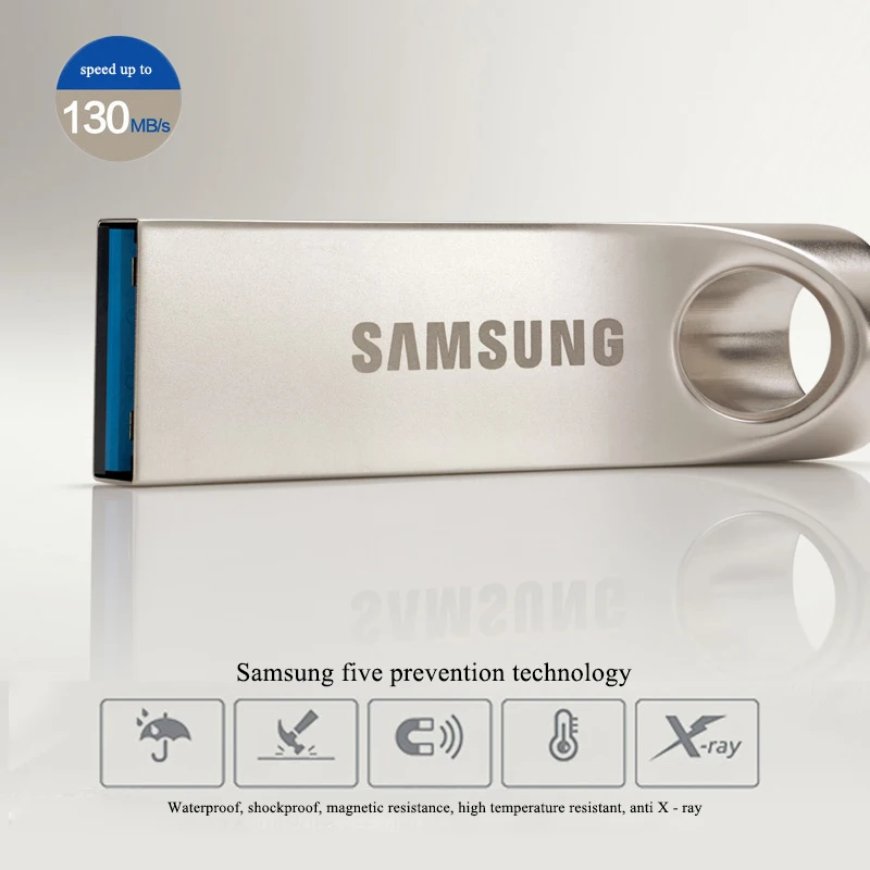 SAMSUNG 32G 64G 128G USB 3 1 Металлический Мини накопитель Флешка карта памяти флэш U диск
