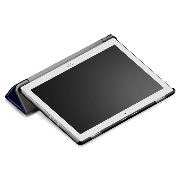 Закаленное Стекло Экран протектор+ из искусственной кожи чехол Чехол для lenovo TAB4 Tab 4 10 Plus TB-X704 TB-X704F TB-X704N TB-X704L 10,1"