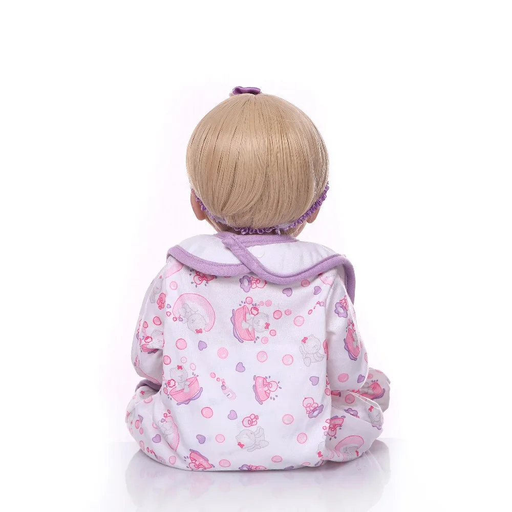 48cm whole Silicone girl Body Reborn Baby Doll Toy For sale and Cartoon animal clothes mini angel Princess Babies Bebe Bathe toy | Игрушки и