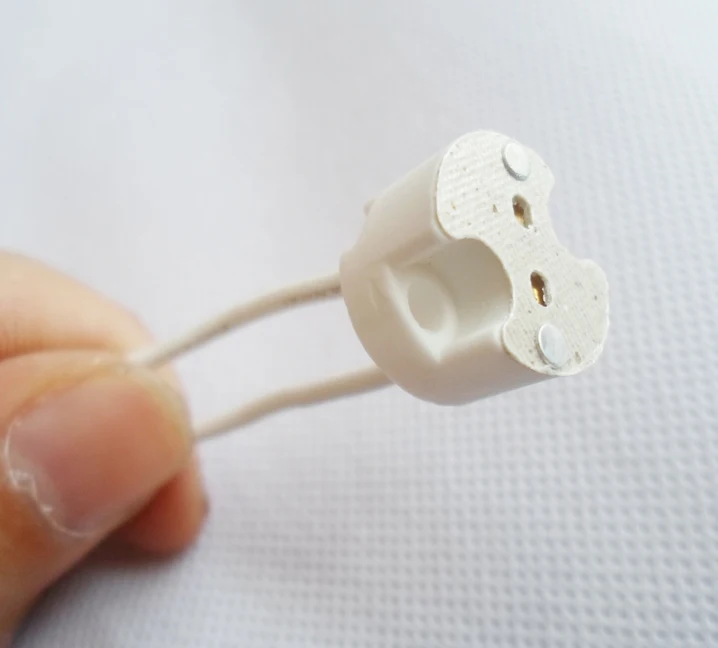 

Ceramic GU10 holder GU5.3 adaptor Spotlight Connector Isolated MR16 socket Wwires Lamp Cup base Holder for Spotlight downlight