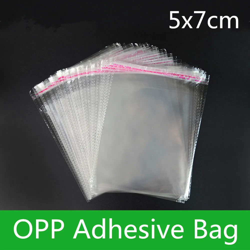 

1000pcs 5*7cm Clear Resealable Cellphone/OPP/Poly Bags Transparent OPP Bag Packing Plastic Bags Self Adhesive Seal Gift Bags