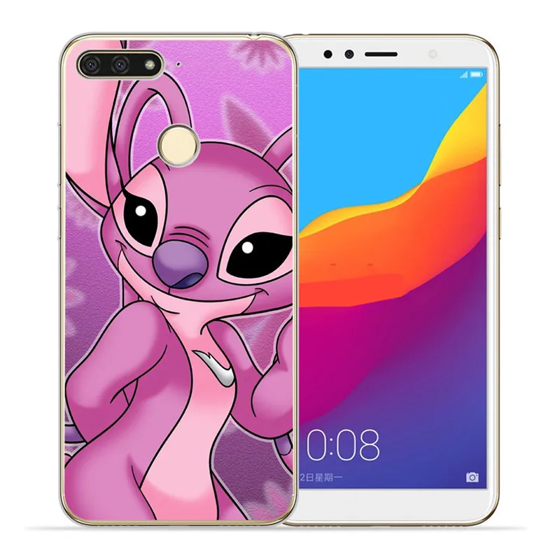Роскошный Ститч мультфильм marvel для huawei II Y5 Y6 Prime Nova 2 3 4 3I Plus чехол для телефона Coque Etui funda Capinha