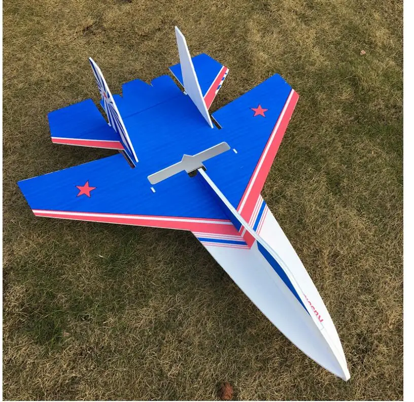 Фиксированная модель крыла SU27 RC самолет с Microzone MC6C передатчик MC6RE приемник и электронный летный аксессуар как маркировано