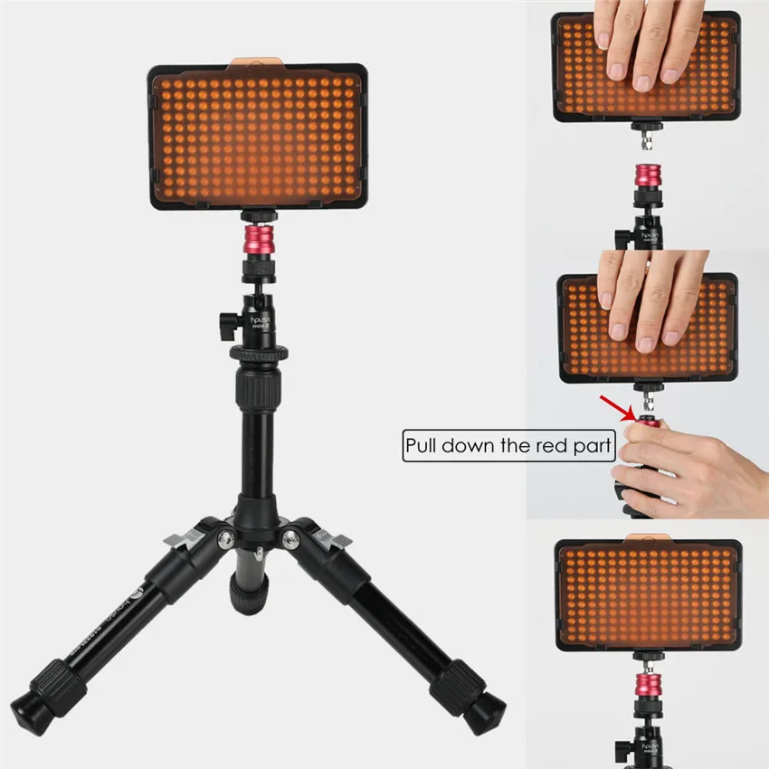 Держатель для камеры DSLR светодиодный мини шаровой головкой со съемной пластиной