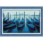 Набор для вышивки крестиком Вечная любовь, Венеция, лодки, китайские наборы для вышивки крестиком, экологичный хлопок, печатный рисунок, 11CT, новогодние украшения сделай сам для дома