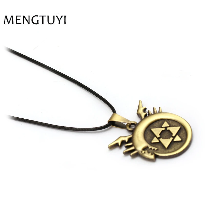 J Store New style Fullmetal Alchemist logo necklace bronze pendant charm chain for men women accessorie cosplay souvenir | Украшения и