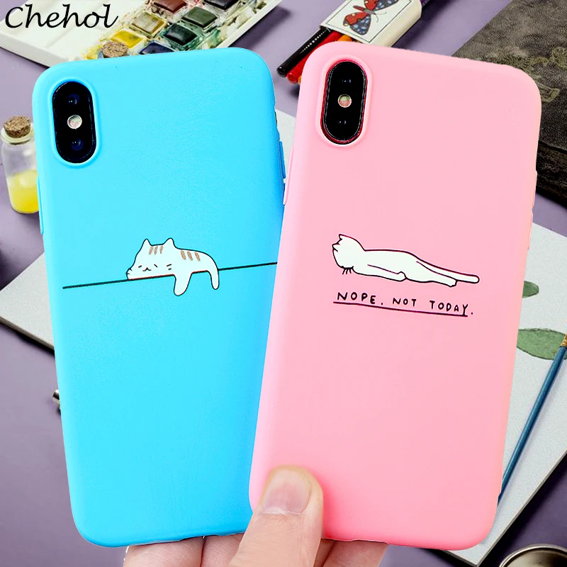 Модные телефонные Шкафы для IPhone X XS MAX XR 8 7 6 S Plus милый мягкий силиконовый чехол