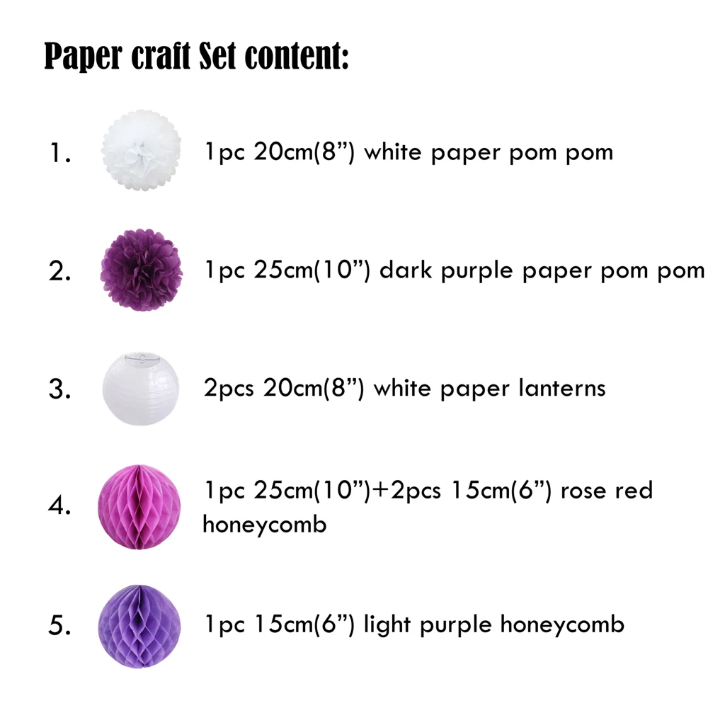 Красная роза бумажные поделки 8 шт./компл. фиолетовое украшение Свадебный декор