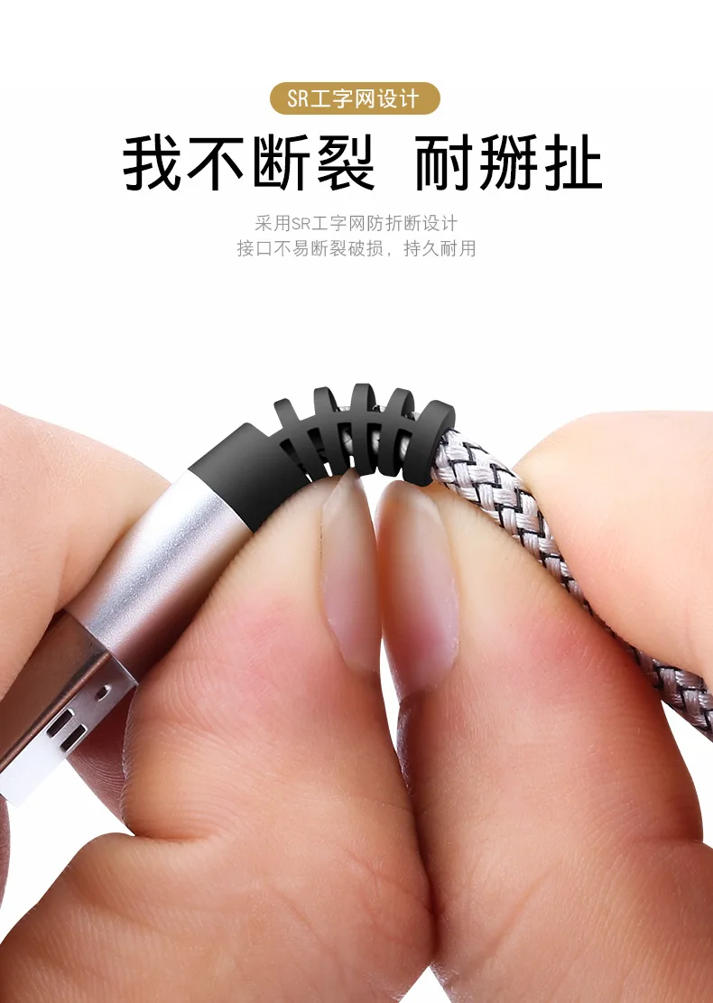 Светодиодный кабель usb type-C для быстрой зарядки и передачи данных, 1,8 м, 3 м, а, для samsung, Xiaomi, huawei, Redmi, LG, шнур type-C