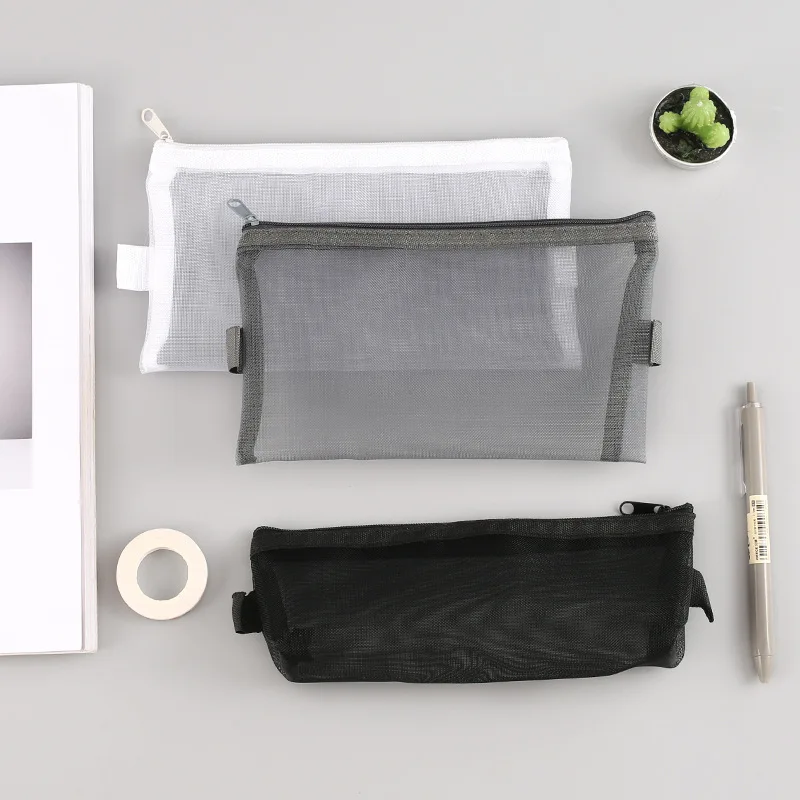 MUJI стиль полые нейлоновая сумка/мешок сетки/мешок данных Папки канцелярские B6